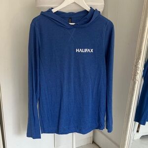 Halifax Men's Blue Long Sleeve Hooded Tee